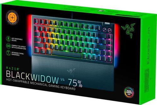 купить Игровая клавиатура Razer RZ03-05000100-R3M1 BlackWidow V4 75%, Black Edition US Layout в Кишинёве 
