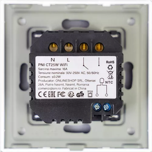 купить Термостат miscellaneous PNI Wi-Fi CT-26W в Кишинёве 