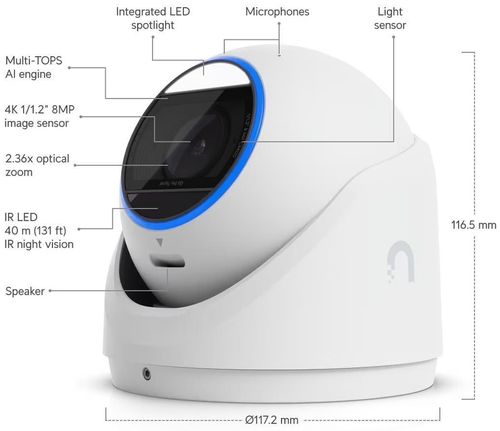 cumpără Cameră de supraveghere Ubiquiti UVC-G6-Pro-Turret-W în Chișinău 