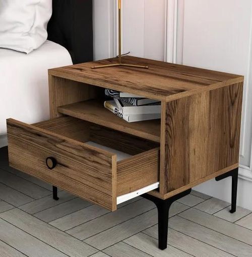 cumpără Noptieră Trendy Lizbon-532, Nuc ,56x50x40cm (GTR001519) în Chișinău 