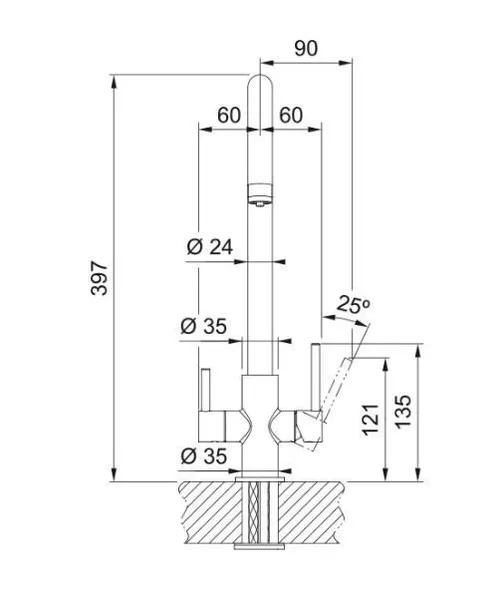 cumpără Bateria bucătărie Franke 160.0702.681 Lina Clear Water în Chișinău 