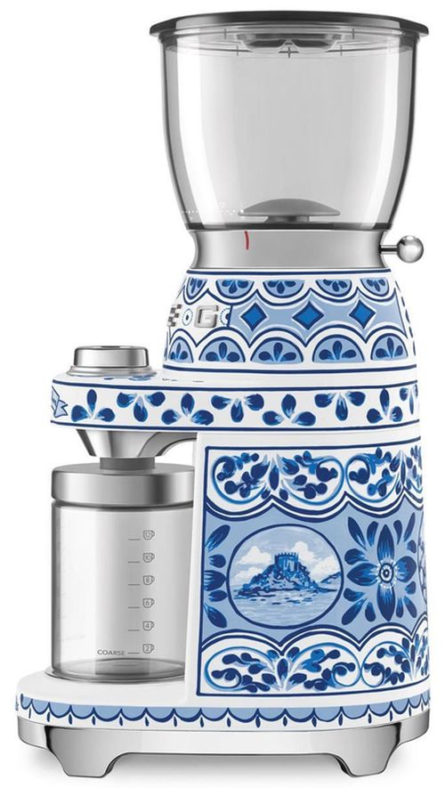 купить Кофемолка SMEG CGF01DGBEU Blu Mediterraneo Dolce&Gabbana в Кишинёве 