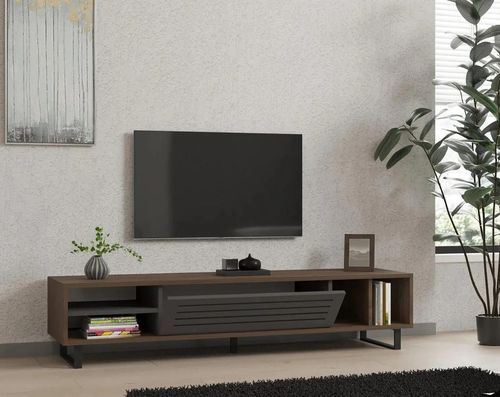 купить Тумба напольная для TV Trendy Eray, Nuc, Antracit в Кишинёве 