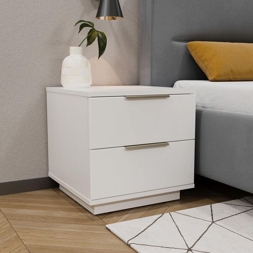 купить Тумбочка Bayro Napoli 500x500x500 МДФ 18мм белый мат в Кишинёве 