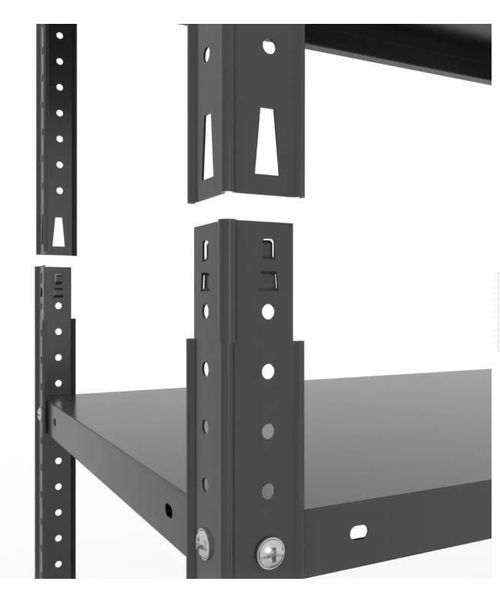 cumpără Raft de depozitare Nex Home Raft metalic Cronos 1800x1000x400 mm, 5 rafturi metal, antracit în Chișinău 