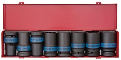 cumpără Set de tubulare, bite, duze King Tony 8409MP набор 1" ударных головок тонкостенных 24-41мм, 8 пр. în Chișinău 