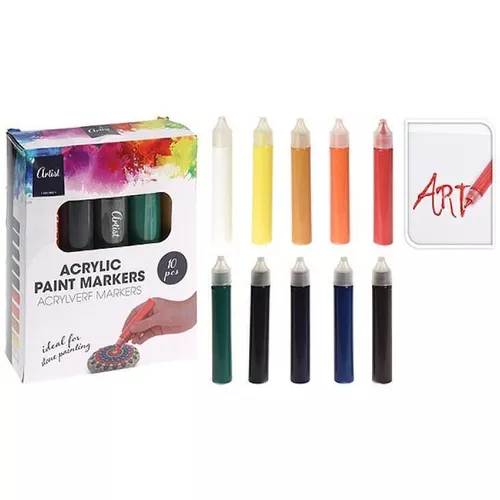 cumpără Set de creație Promstore 52348 Set vopsele acrilice Artis 10bucX30ml în Chișinău 