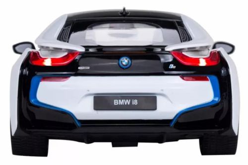 купить Радиоуправляемая игрушка Rastar 49600-8 BMW i8 (cu volan), 1:14 alba, 50539 в Кишинёве 
