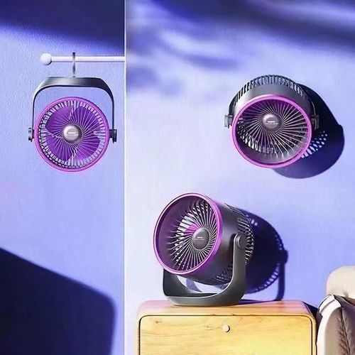 купить Вентилятор настольный Remax Desktop Fan F27 Gray Purple в Кишинёве 