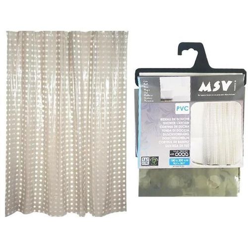 cumpără Perdea de duș MSV 40600 180x200cm круги бежевая în Chișinău 