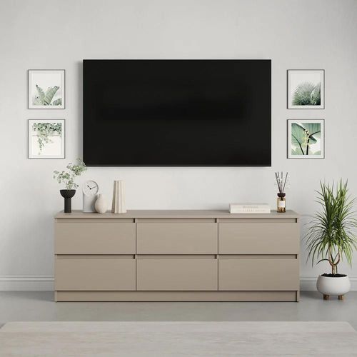 cumpără Comodă TV MebelStar NEO 6S 150x43x53 Cashmere (MBS-1282) în Chișinău 