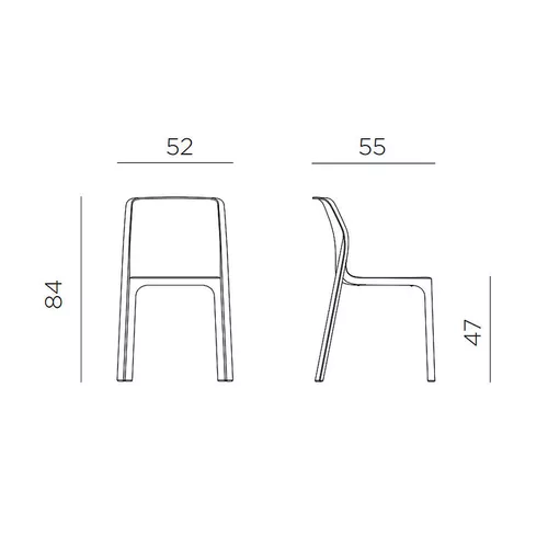 cumpără Scaun Nardi BIT BIANCO 40328.00.000.06 (Scaun pentru gradina exterior terasa) în Chișinău 