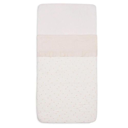 cumpără Lenjerie de pat pentru copii Jollein 008-511-66041 Cearsaf pentru leagan Ruffle Natural, 75x100cm în Chișinău 