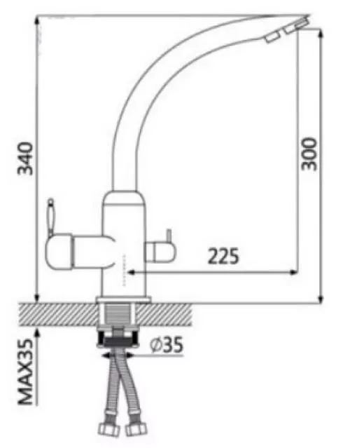купить Смеситель кухонный Marrbaxx G011Q8 в Кишинёве 