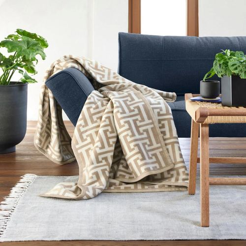 cumpără Textile de casă Ibena 2336/300 Jacquard Decke Cambridge Beige în Chișinău 