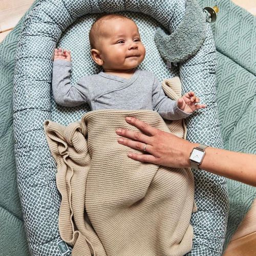 купить Детское постельное белье Jollein 516-511-65360 Paturica Basic Knit Nougat, 75x100cm в Кишинёве 