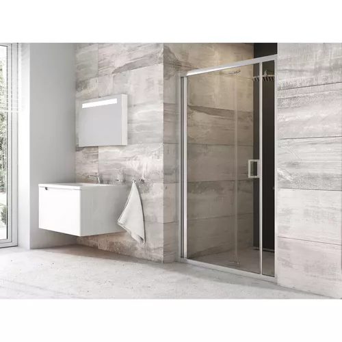 купить Перегородка для душевой кабины Ravak Shower door Blix 90x195 Al transparent BLDZ2-90 (X01H70C00Z1) в Кишинёве 