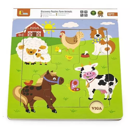 cumpără Puzzle Viga 50837 Discovery Puzzles Farm Animals în Chișinău 