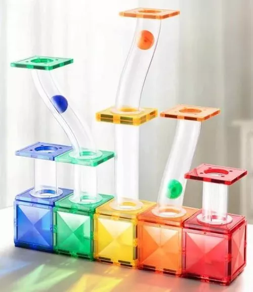 купить Конструктор Mideer MD1166 Set de construcție magnetic Traseul de marmură, 100 buc. в Кишинёве 