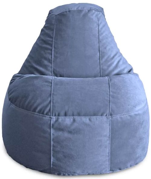 купить Кресло-мешок BeanBag BM5905, Люкс из велюра, XL, темно-синий в Кишинёве 