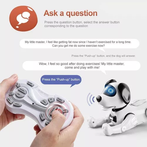 cumpără Jucărie cu telecomandă JJRC RC Intelligent Robot Dog R19, White în Chișinău 