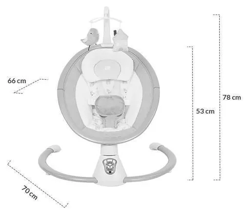 купить Детское кресло-качалка Kikka Boo 31005010078 Twiddle Beige 2024 в Кишинёве 