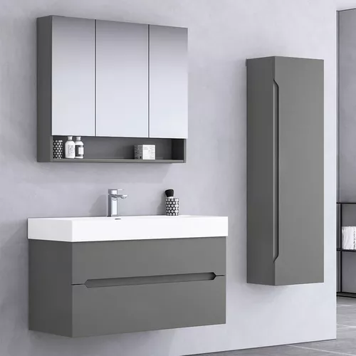 купить Шкаф под умывальник Orka Malta 100 Matt Grey в Кишинёве 