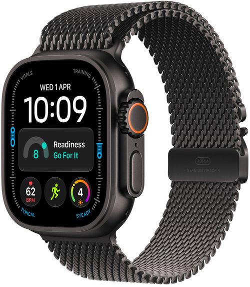 cumpără Ceas inteligent Apple Watch Ultra 4 GPS Cellular 49mm Black Titanium Case with Black Titanium Milanese Loop M MJAV4 în Chișinău 