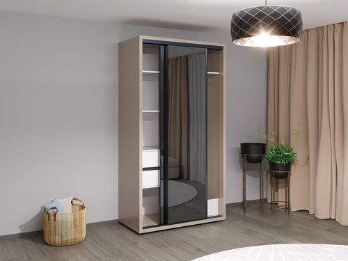 cumpără Dulap Bayro Parma Graphite 1200x2250x600 серый камень, купе în Chișinău 