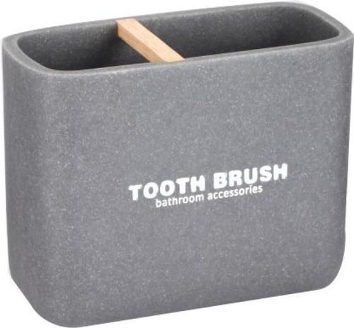 cumpără Pahar pentru periuțe de dinți Bisk 07783 Suport periute de dinti DAKAR gri în Chișinău 