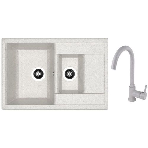 cumpără Chiuvetă bucătărie cu bateria Dr.Gans Astra 760K + SanDonna F 7073 gri în Chișinău 