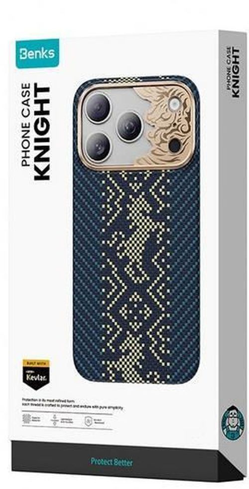 купить Чехол для смартфона Benks Knight Air C1 with kevlar iP18 Pro Max/17 Pro Max (Blue) в Кишинёве 