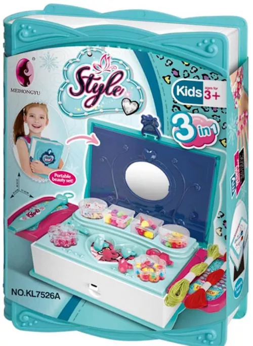 cumpără Set de creație Essa KL7526A Cutiuță pentru creație 3 în 1 cu accesorii pentru crearea brățărilor în Chișinău 