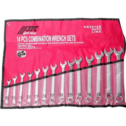 cumpără Cheie fixă JTC JTC-AE2414S Chei combinate cu 14 piese, 8-24 mm (Tetoron) în Chișinău 