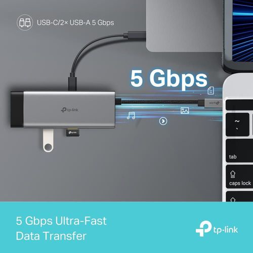 купить USB Hub TP-Link UH5020C USB-C Hub, 5in1 в Кишинёве 