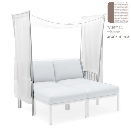 cumpără Parasolar Baldachin NARDI KOMODO OMBRA 2 TORTORA velo white 40407.10.203 (Parasolar Baldachin pentru mobilier modular KOMODO pentru gradina si terasa) în Chișinău 