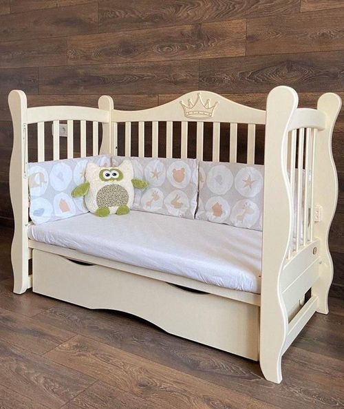 купить Кроватка Дубик-М Korona (Lux 10) Crem в Кишинёве 