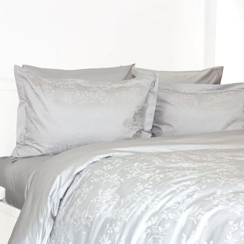 купить Домашний текстиль Relaxe Home 023305 Lenjerie de pat TEP Grace Jacquard (Euro) Light Grey в Кишинёве 