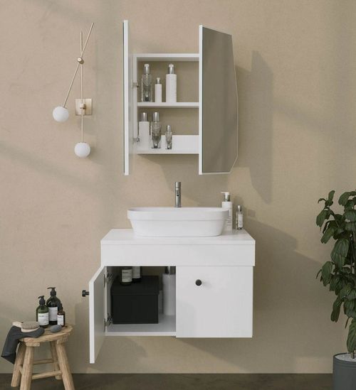 cumpără Dulap pentru lavoar Trendy Dulap cuart-alb în Chișinău 