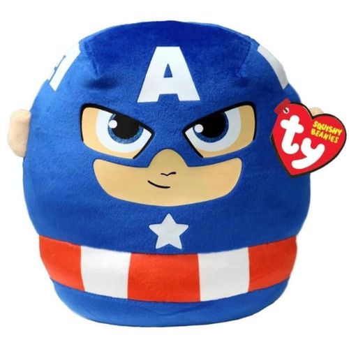 купить Мягкая игрушка TY TY39257 Capitan America 25cm (Squishy Beanies) в Кишинёве 