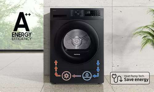 cumpără Mașină de spălat și uscat rufe Samsung WW90CGC04DABLE + DV90CGC0A0ABLE în Chișinău 