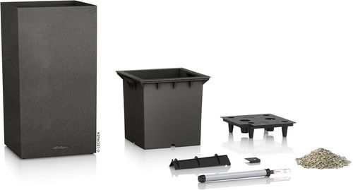 купить Цветочный горшок Lechuza Canto Stone 40 High, Graphite Black в Кишинёве 