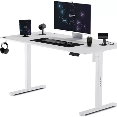 купить Стол компьютерный Sense7 Nojo 140x70 White в Кишинёве 