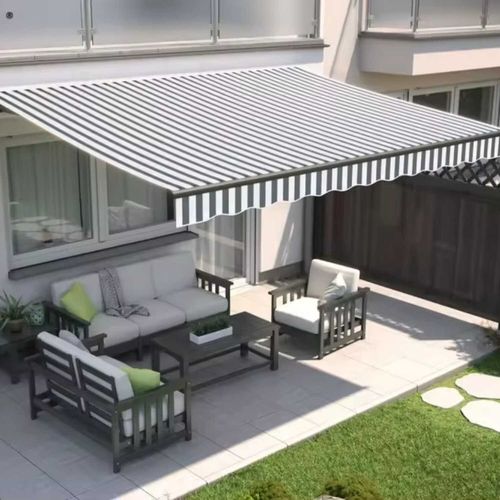 cumpără Umbră pentru grădină Hydro S 9001987, retractabila Alb-Gri în Chișinău 