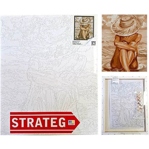 cumpără Tablou pe numere Strateg 57265 Relaxare la plaja 40x50cm în Chișinău 