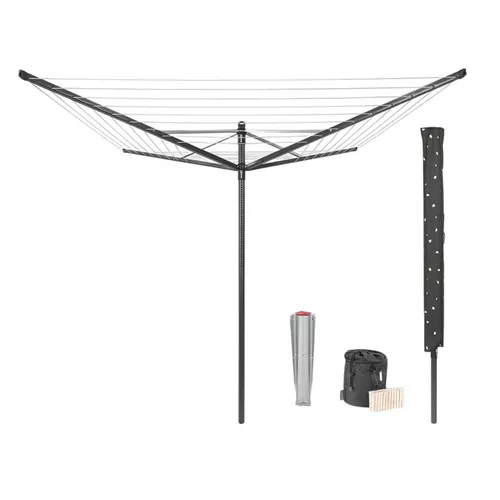 cumpără Uscător de rufe Brabantia 29 05 03 Lift-O-Matic 50m, Metal Soil Spear, Cover, Peg Bag and Pegs , Anthracite în Chișinău 