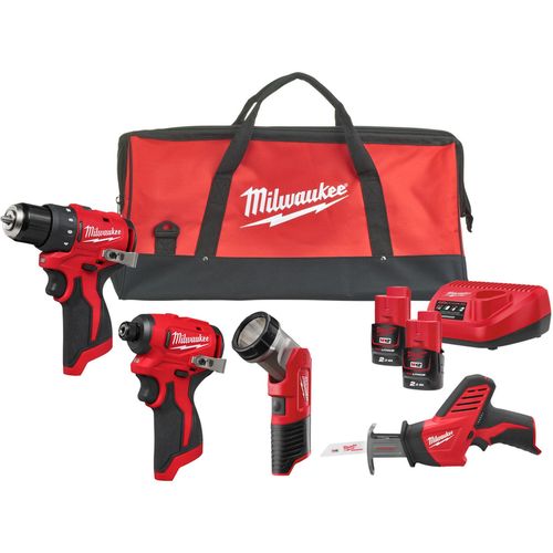 cumpără Set de scule electrice Milwaukee M12BLPP4A-202B Set de 4 scule + geanta 4933499693 în Chișinău 