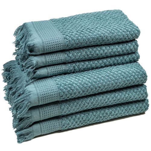 купить Домашний текстиль Sweet Home Полотенце для лица Inspire 50x90 см, 450 г/м2, цвет «Дымчато-синий» в Кишинёве 
