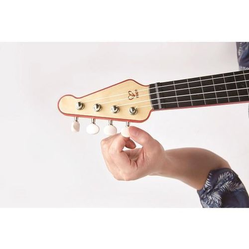 cumpără Jucărie muzicală Hape E0624 Chitara Ukulele cu lumini, Roșie în Chișinău 