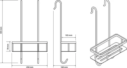 cumpără Raft de baie Bemeta Cytro suspendata ordinara 146208432 în Chișinău 